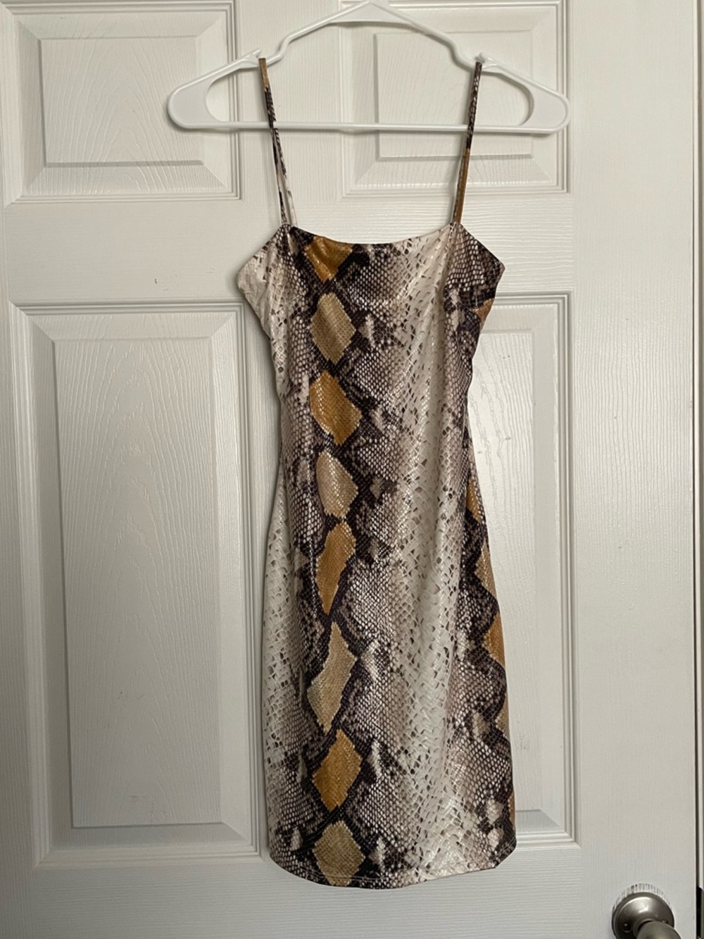 Blue Blush Women’s Size Small Snake Print Bodycon Mini Dress